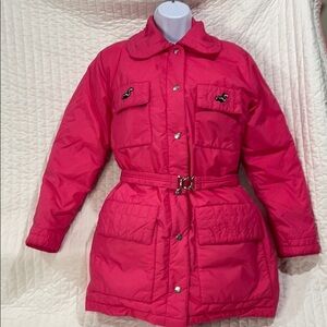 GERRY Down Ski Coat Made in USA Sz Small Hot Pink